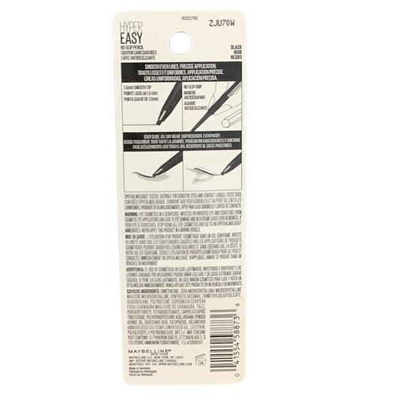 Maybelline Hyper Easy Eyeliner 001 Black No-Slip Pencil Smooth Glide NEW - Picture 7 of 9